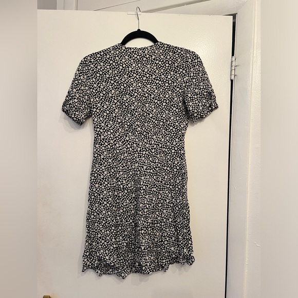 Sezane Sola dress, navy blue daisy print - Picture 5 of 7